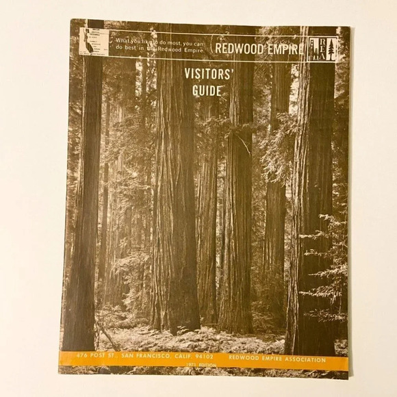 Vintage 1971  Redwood Empire Visitors Guide Travel Brochure Magazine Booklet - Picture 1 of 12
